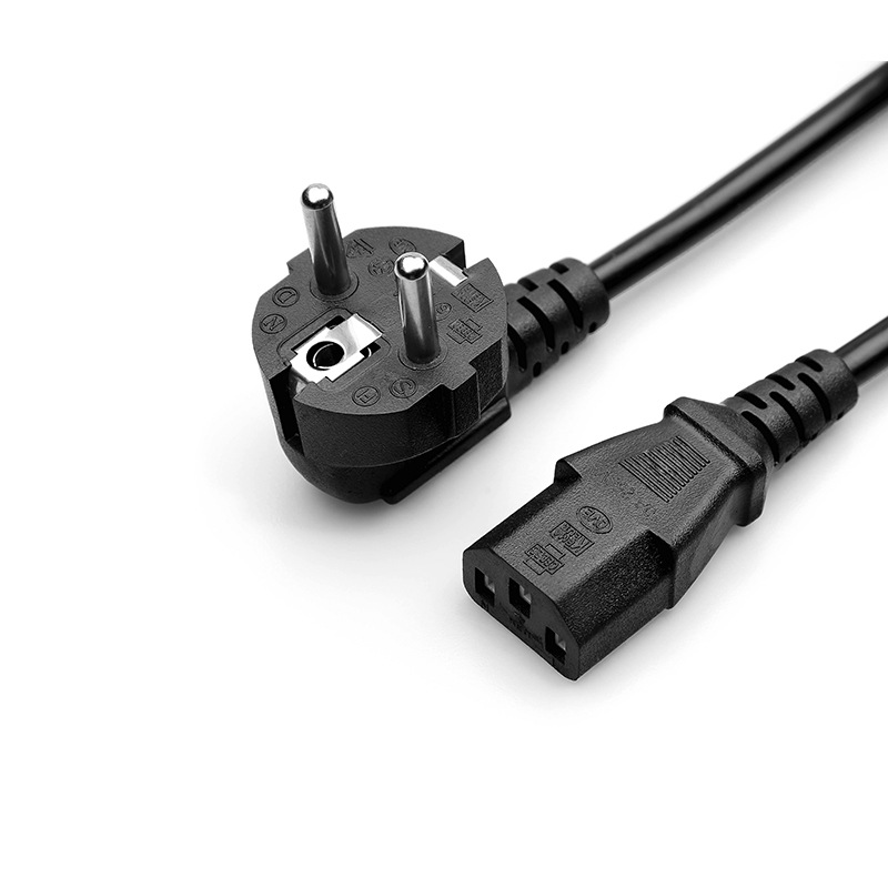 European standard two plug cable