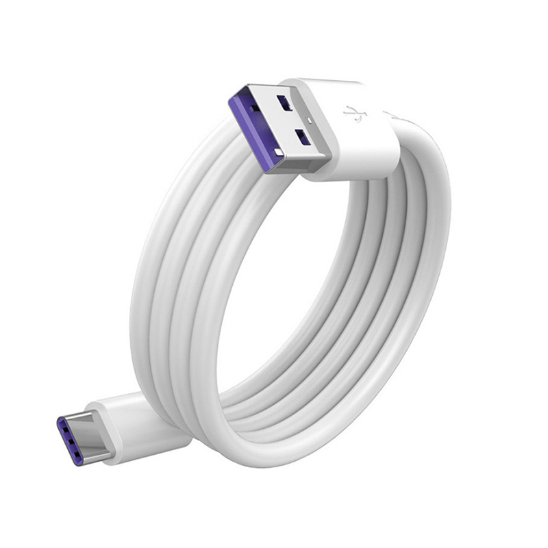 5a mobile phone charging cable purple head data cable fast charging cable