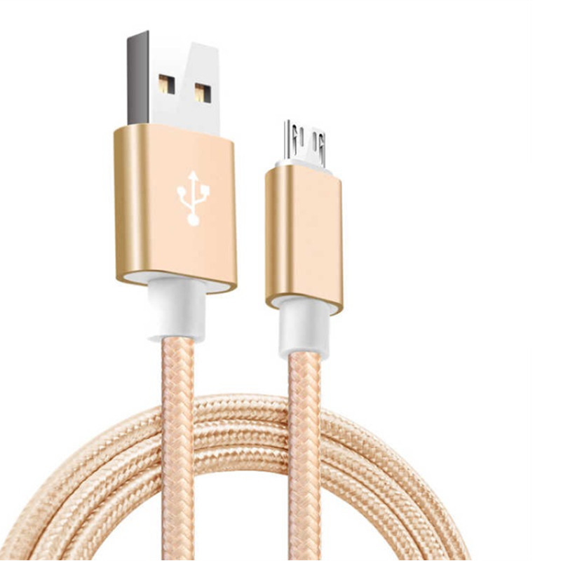 Aluminum alloy braided fast charge data cable